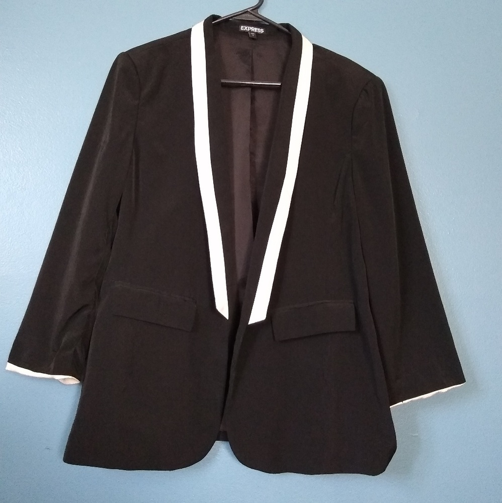 Black and Tan Express Blazer Jacket Size 12